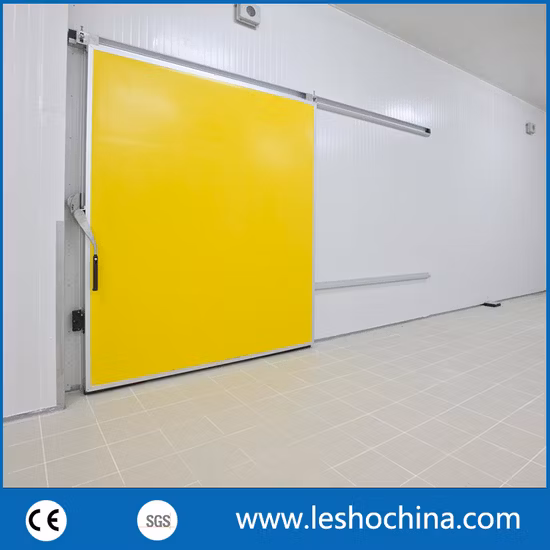 Panneau sandwich en polyuréthane automatique ou manuel industriel, isolation thermique, chambre de congélation en acier inoxydable, porte coulissante pour entrepôt de chaîne du froid
